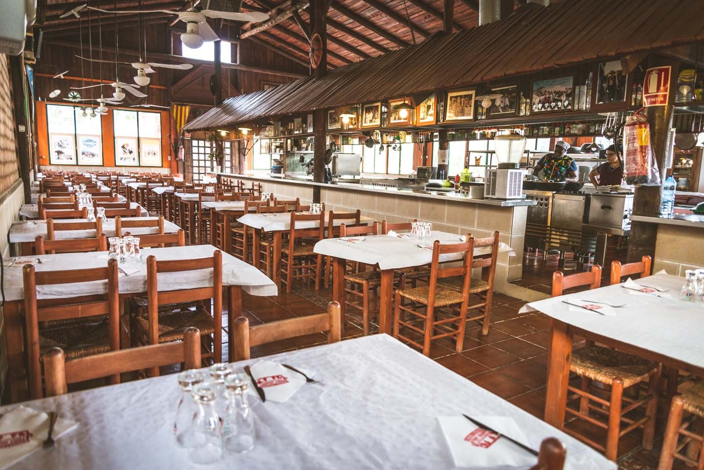 vista de un restaurante elegante