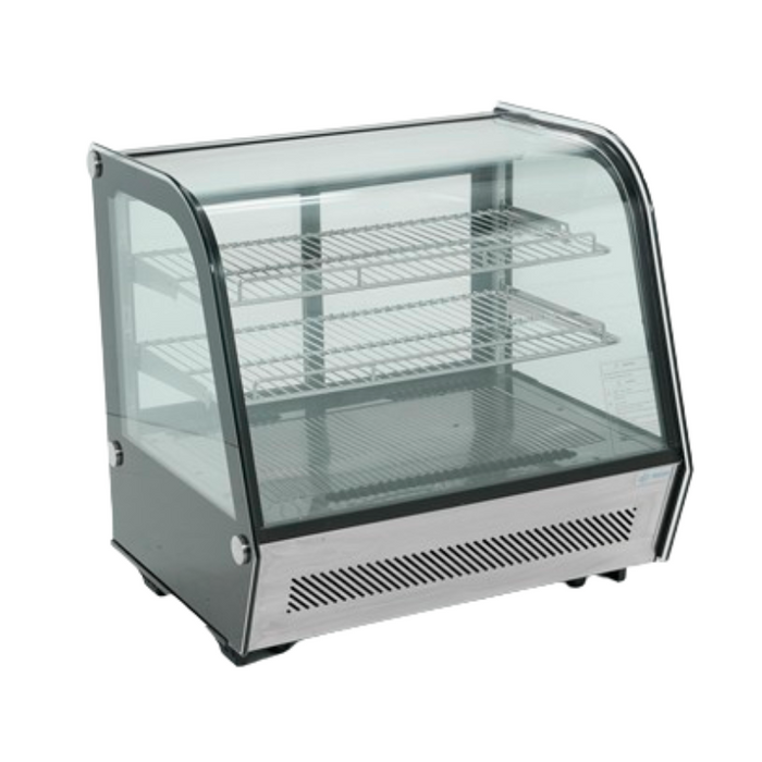 Vitrina Refrigerada Cristal Curvo Con Sistema Antiempañante Frontal 120 L 230W 110V Migsa RTW-120L4