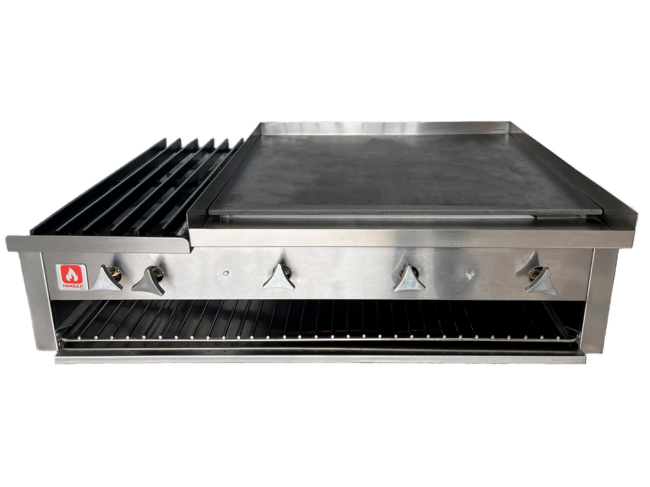 Parrilla a Gas LP 2 Quemadores y Plancha Mediana INMEZA FACTORY 2QP70 LP