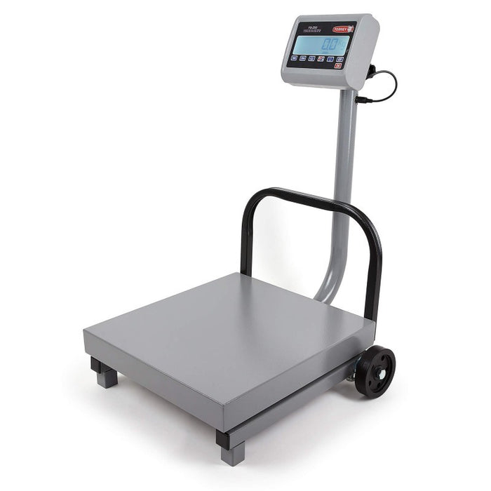 Bascula con Plataforma de Recibo Movil Uso Rudo, Pesa Kilos y Libras 250Kg Torrey FS250