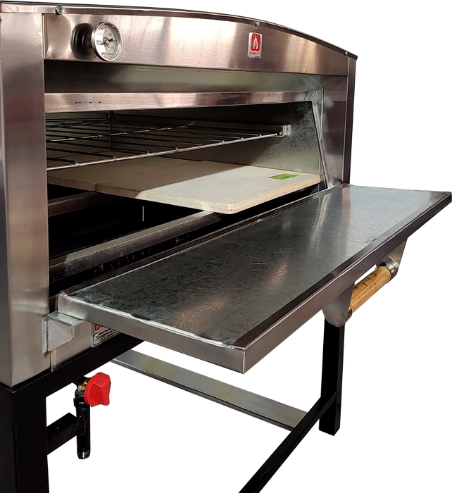 Horno Pizza a Gas LP Inoxidable 2 Charolas INMEZA FACTORY HPE2 LP