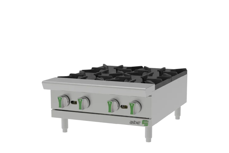 Parrilla - Emerald Line a Gas LP 4 Quemadores Asber AEHP 4 24 EM LPG