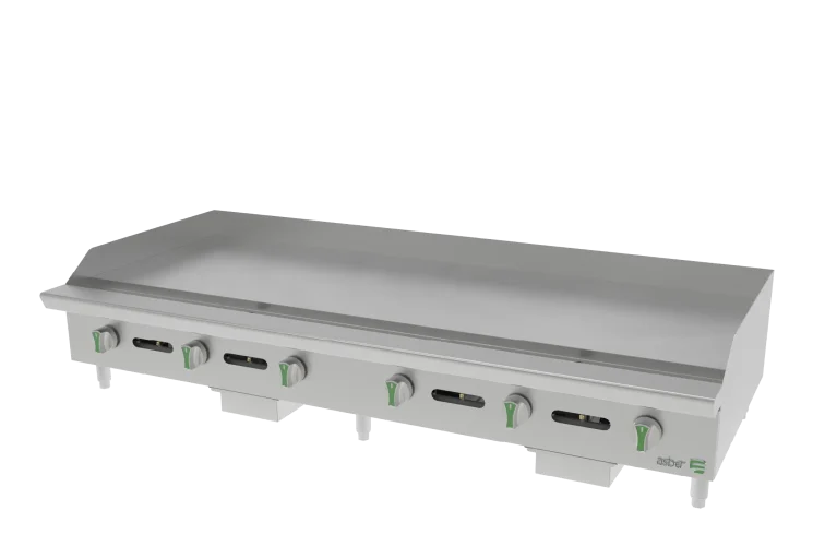 Plancha Manual - Emerald Line a Gas Natural 6 Quemadores Asber AEMG 72 EM NG