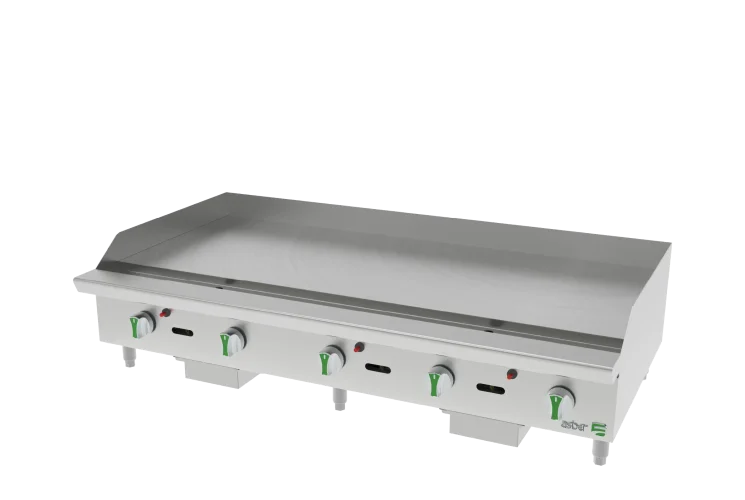 Plancha Termostatica - Emerald Line a Gas LP 5 Quemadores Asber AETG 60 EM LPG