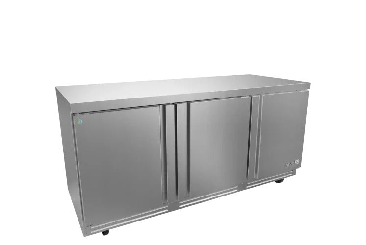 Mesa Refrigerada Bajo Mostrador Premium 3 Puertas Acero Inox 25.4 Pies Asber AUTR-72 P HC