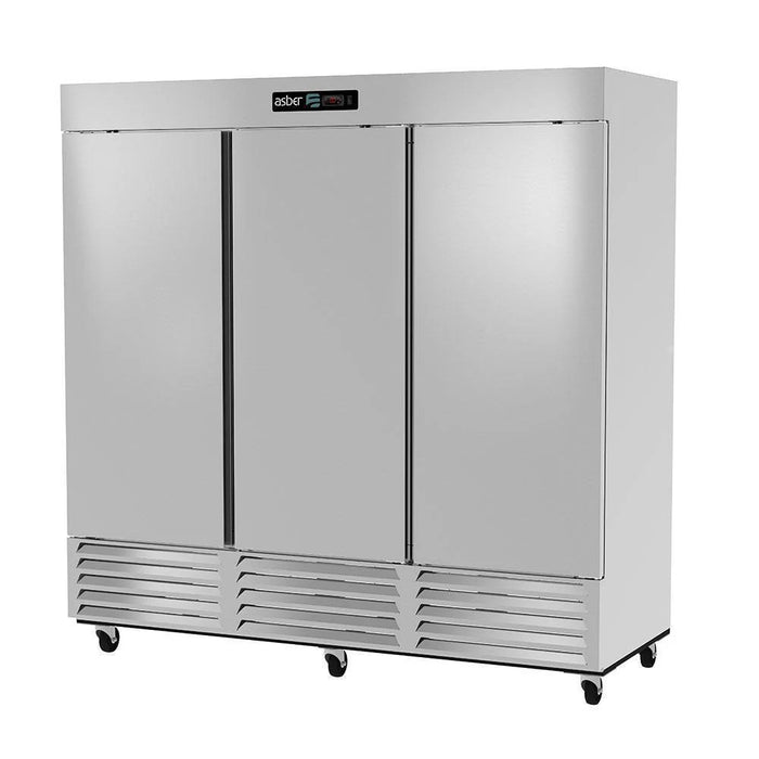 Congelador Vertical 3 Puertas Acero Inox 72 Pies Asber ARF-72-H HC