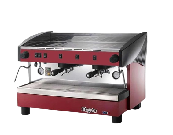 Cafetera Semiautomatica De Erogacion Continua 2 Grupos 2,400W 110V Magister STILO MS100