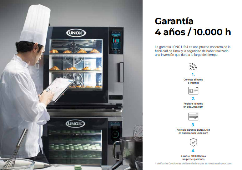 Horno Mixto a Gas UNOX BAKERTOP MIND.Maps XAVC-10FS-GPRM-AL