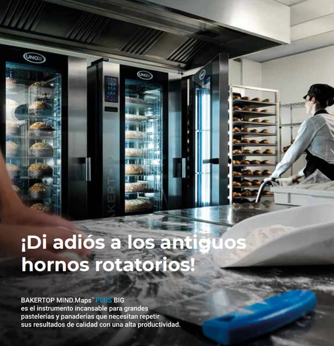 Horno Mixto a Gas de Carro UNOX BAKERTOP MIND.Maps XABL-16FS-GPRS-AL