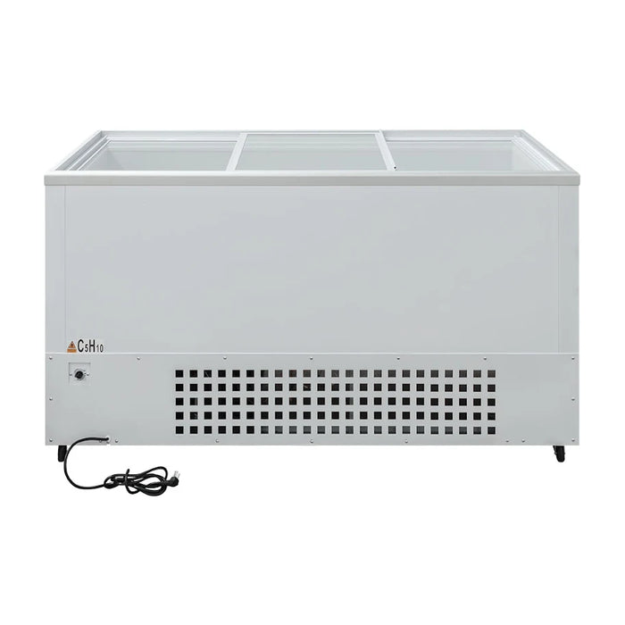 Congelador Plano 3 Puertas Cristal 12.1 Pies Icehaus CHPP-350