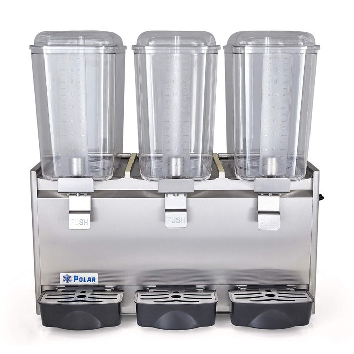 Despachador de Bebidas 3 Tazones de 18L c/u Polar DB-18X3