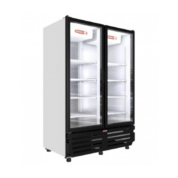 Refrigerador Vertical Exhibidor 2 Puertas Cristal Blanco 36 Pies Torrey TVC36