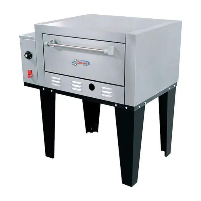 Horno En Acero Inoxidable Piso De Piedra Refractaria 1 Quemador San-Son ZPJR