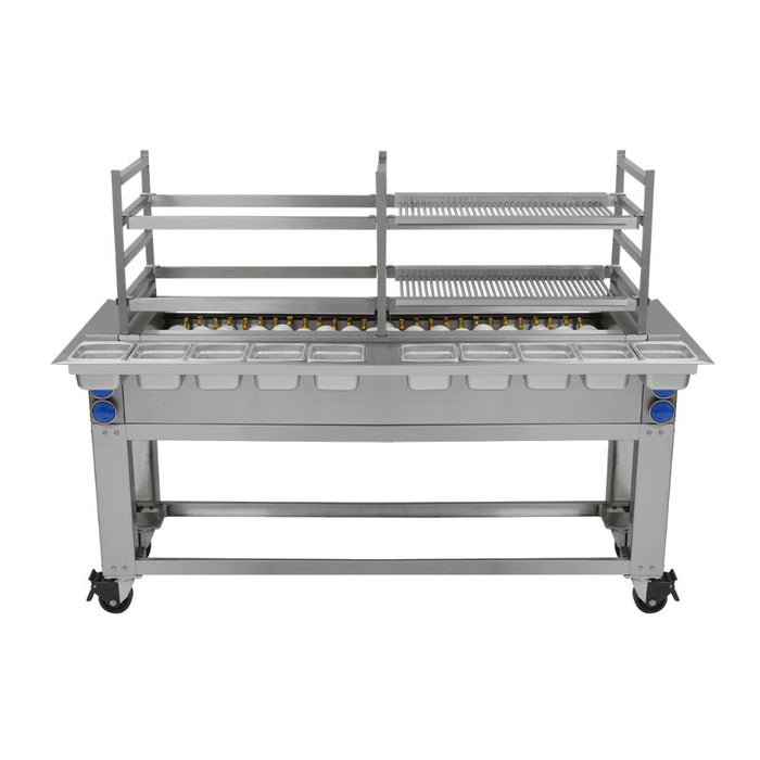 Parrilla Abierta Acero Inoxidable 170Cm San-Son ROBATA