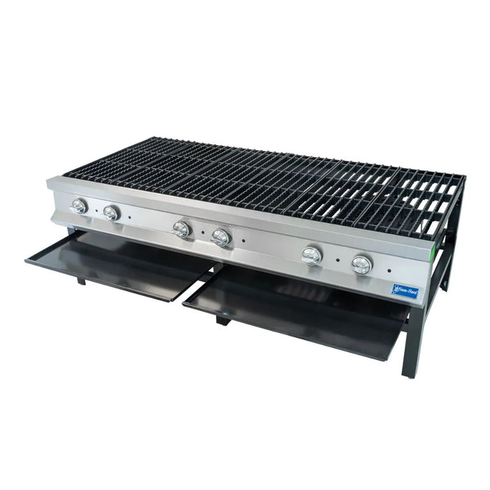 Fogon Heavy Duty a Gas, 3 Quemadores, Parrilla de Supercie Dentada San-Son SSF3