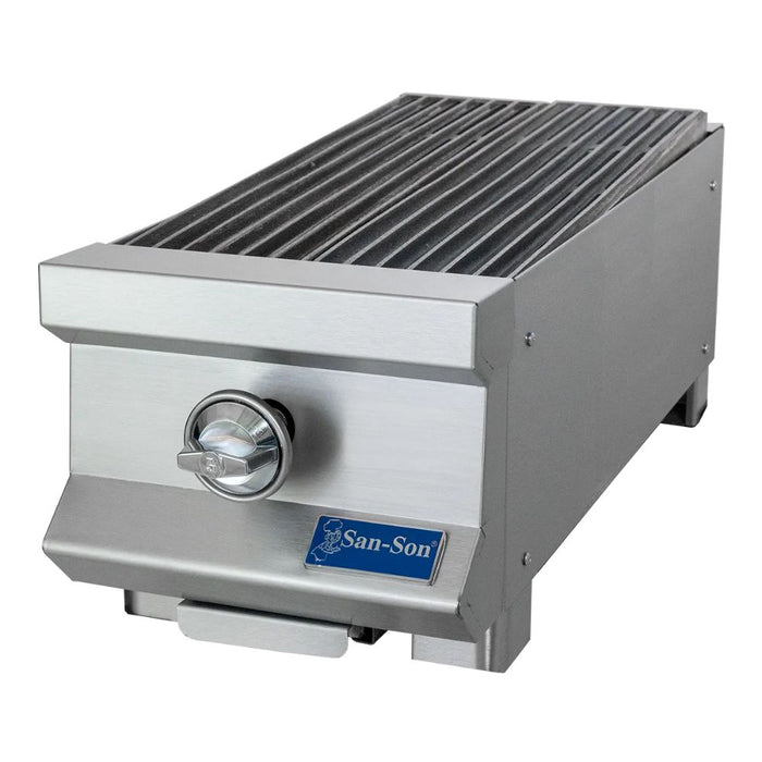 Asador Profesional a Gas1 Quemador, Parrilla Doble Marcado San-Son SSA12