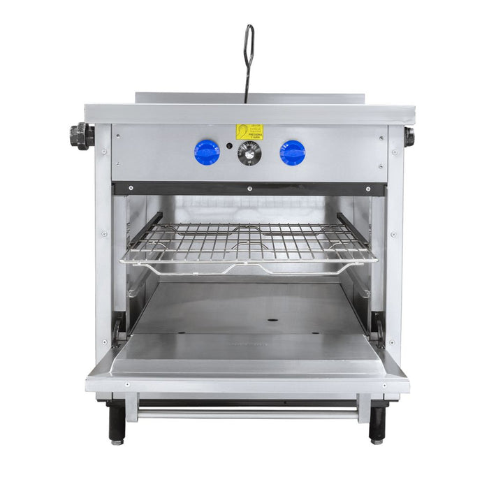 Estufa Heavy Duty a Gas 2 Quemadores con Plancha Tipo Francesa, Horno San-Son ZH-703