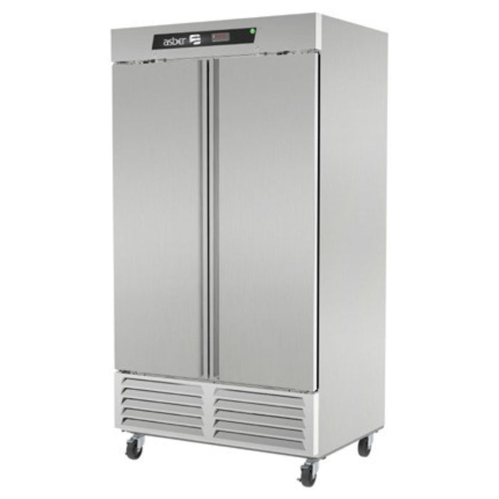 Refrigerador Vertical 2 Puertas Acero Inox 37 Pies Asber ARR-37 HC