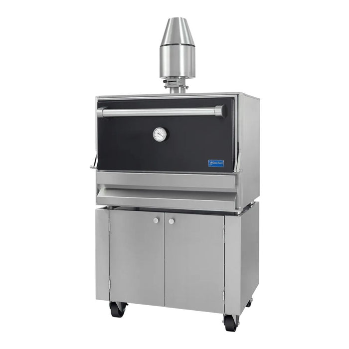 Horno Asador Cerrado Para Brasa Viva Con Regulador De Humo y Calor San-Son SANBRAZZ