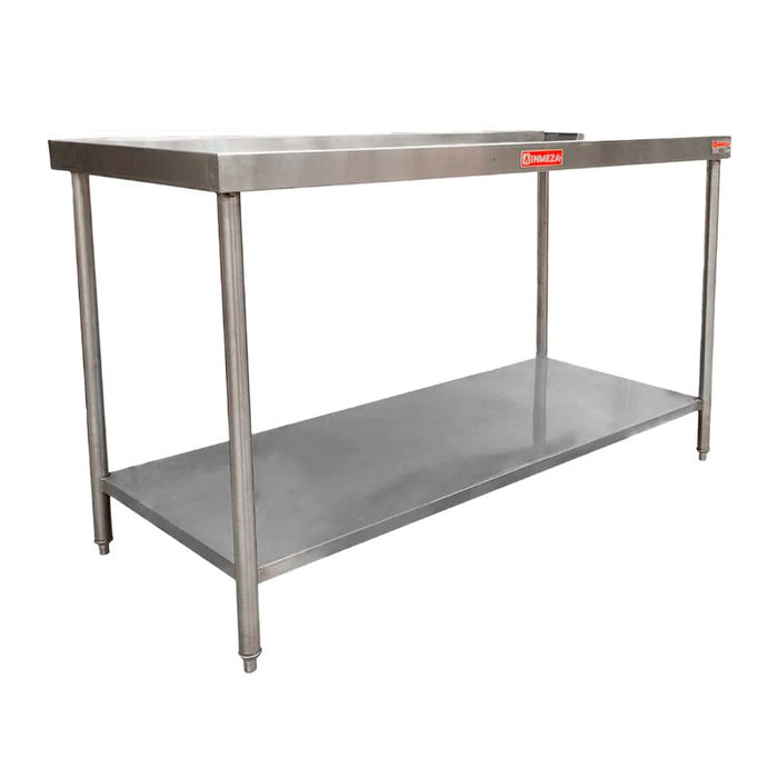 Mesa de Trabajo 1.38 m Isla Con Entrepaño INMEZA FACTORY MI138IE