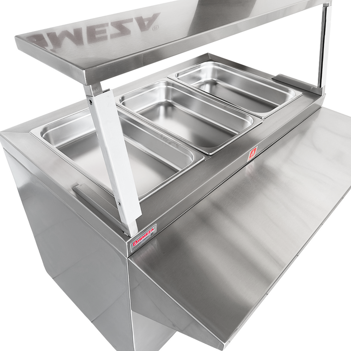 Mesa Fría Con Gabinete 3 Enteros INMEZA FACTORY MFG3