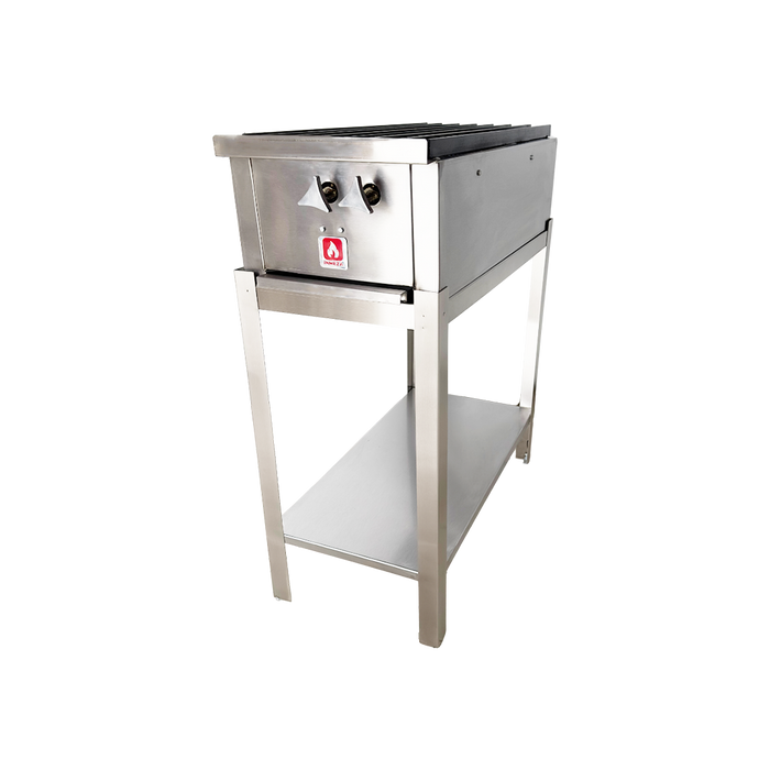 Parrilla a Gas LP 2 Quemadores Lateral INMEZA FACTORY 2QLI LP