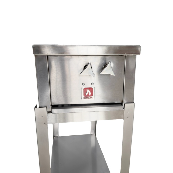 Parrilla a Gas LP 2 Quemadores Lateral INMEZA FACTORY 2QLI LP