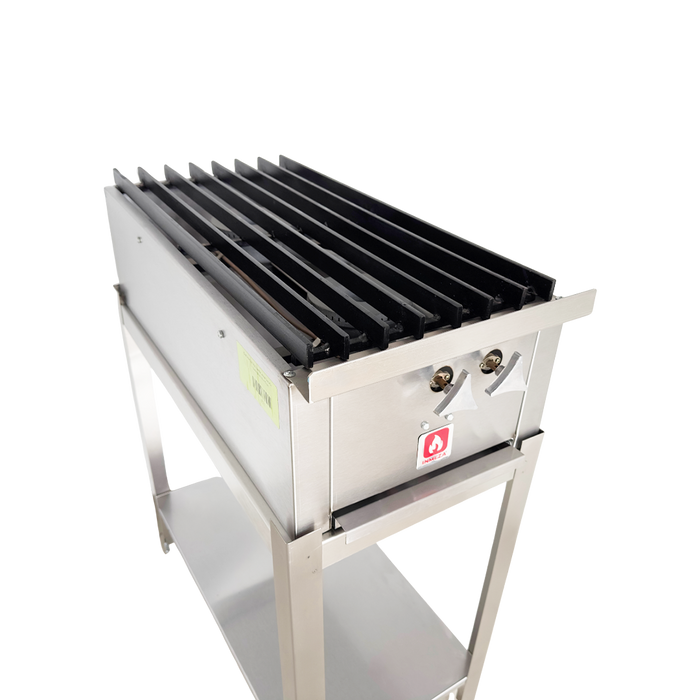 Parrilla a Gas LP 2 Quemadores Lateral INMEZA FACTORY 2QLI LP