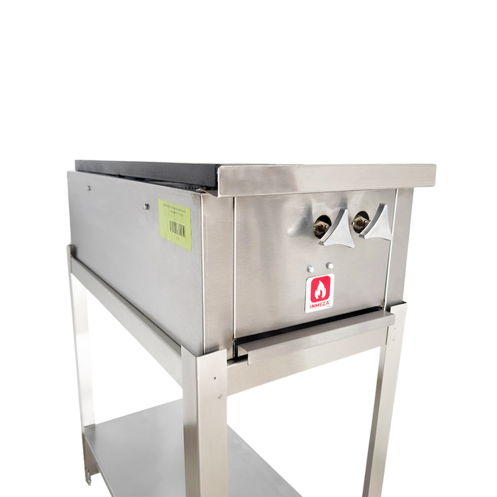 Parrilla a Gas LP 2 Quemadores Lateral INMEZA FACTORY 2QLI LP