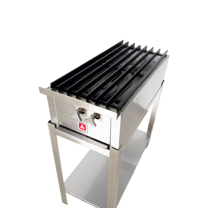 Parrilla a Gas LP 2 Quemadores Lateral INMEZA FACTORY 2QLI LP