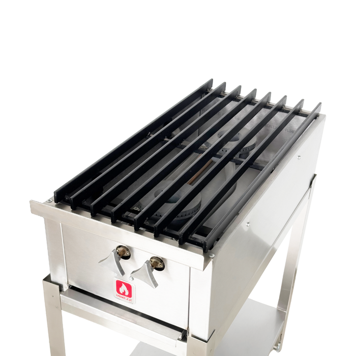 Parrilla a Gas LP 2 Quemadores Lateral INMEZA FACTORY 2QLI LP
