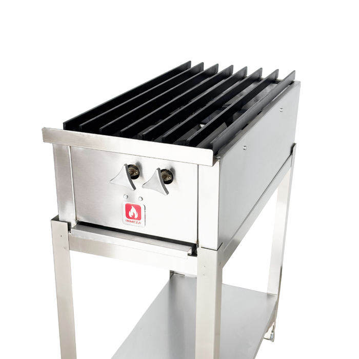 Parrilla a Gas LP 2 Quemadores Lateral INMEZA FACTORY 2QLI LP
