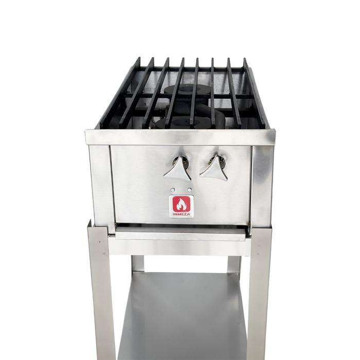 Parrilla a Gas LP 2 Quemadores Lateral INMEZA FACTORY 2QLI LP