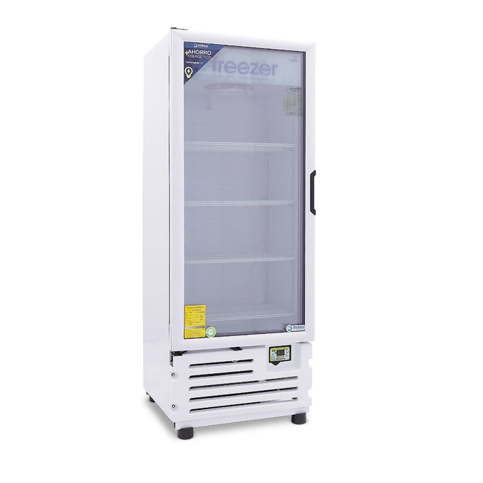 Congelador Vertical 1 Puerta Cristal Luz Led 16 Pies (1028946) Imbera VFS16 C