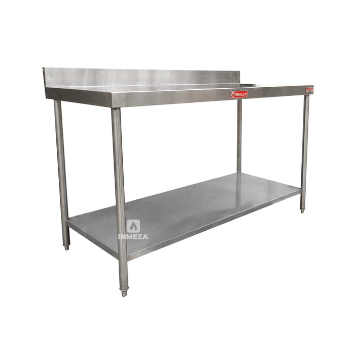 Mesa de Trabajo 1.38 m Pared Con Entrepaño INMEZA FACTORY MP138IE
