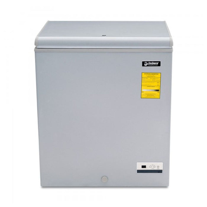 Congelador Horizontal Doble Temperatura Tapa Cofre Gris 4.87 pies (1026622) Imbera HF04 1F