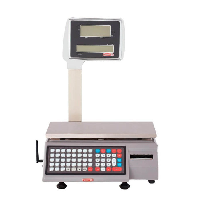 Bascula Etiquetadora Torreta, Memoria Productos, Impresor Termico, Conexión WiFi, Plastico 40kg Torrey W-LABEL40P