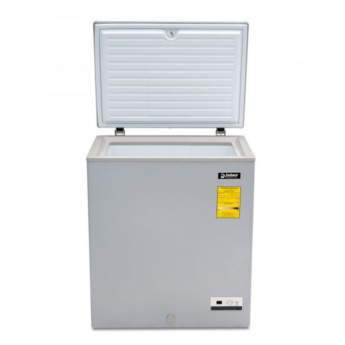 Congelador Horizontal Doble Temperatura Tapa Cofre Gris 4.87 pies (1026622) Imbera HF04 1F