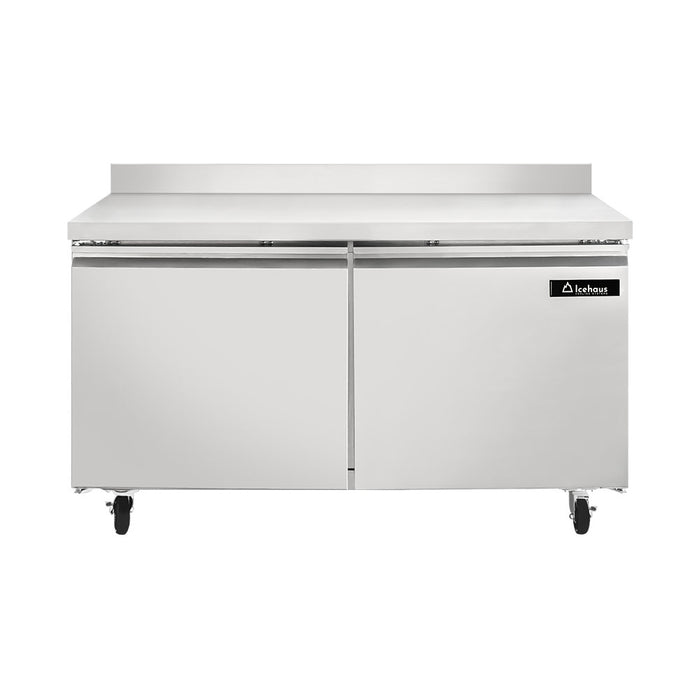 Mesa De Trabajo Congelador 2 Puertas 15 Pies Icehaus MTC-2P-SS-02
