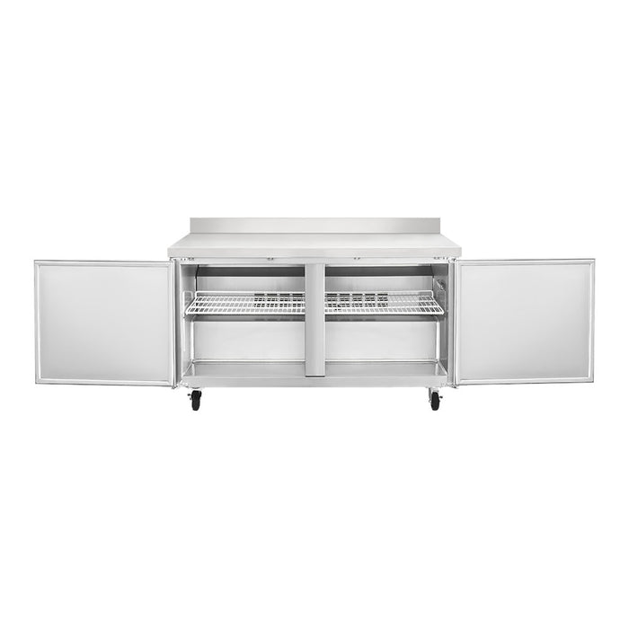 Mesa De Trabajo Refrigerador 2 Puertas 15 Pies Icehaus MTR-2P-SS-02