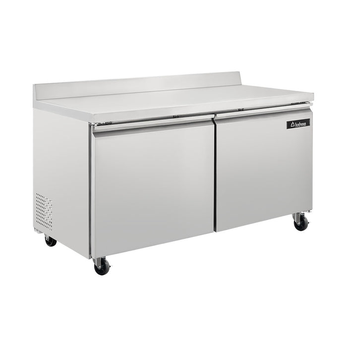 Mesa De Trabajo Refrigerador 2 Puertas 15 Pies Icehaus MTR-2P-SS-02