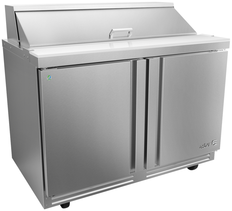 Mesa Refrigerada Para Preparación Ensaladas Premium 2 Puertas s Acero Inox 16.7 Pies Asber APTS-48-12 P HC