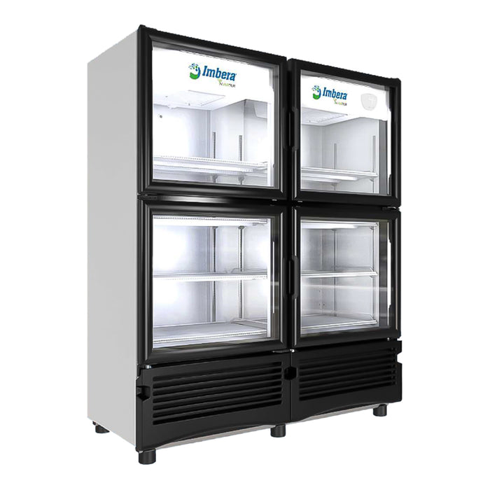 Refrigerador Inverter Vertical 4 Puertas Cristal Luz Led 35 Pies (1025568) Imbera VRQ35 D