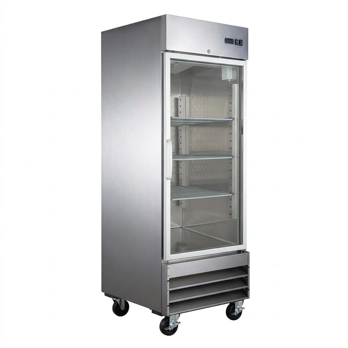 Refrigerador 1 Puerta De Cristal 20.5 Pies Icehaus RV-1PC-SS-01