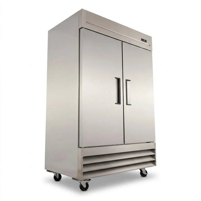 Refrigerador Vertical 2 Puertas Solida Acero Inox 47 Pies Torrey RVSA-47UI