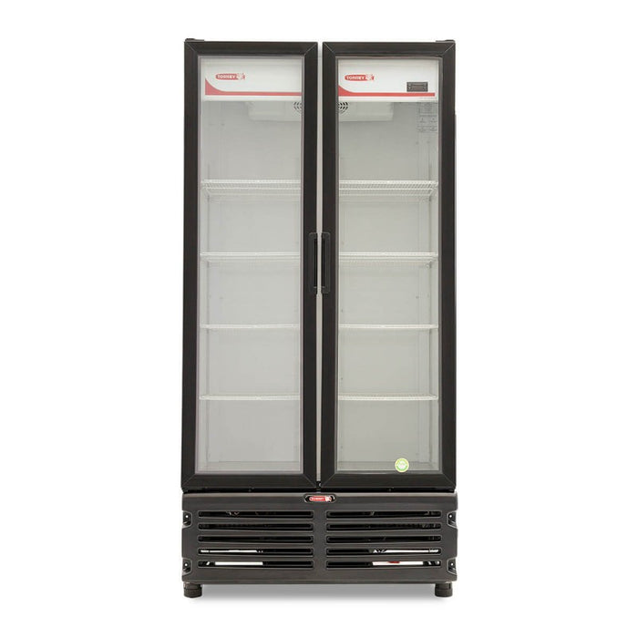 Refrigerador Vertical Exhibidor 2 Puertas Cristal 26 Pies Torrey TVC26