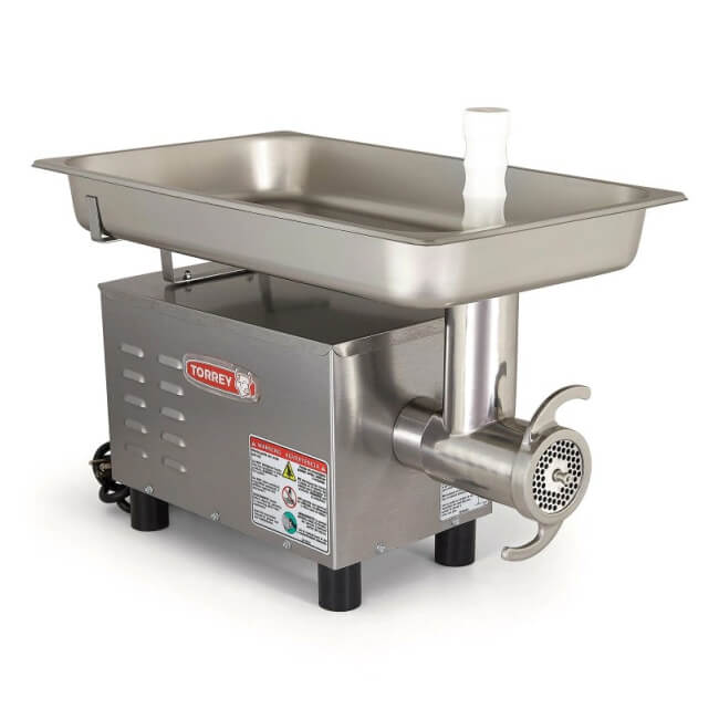 Molino Carne Para Mesa Muy Compacto Acero Inox 3/4HP 110V Torrey FG-12-SS