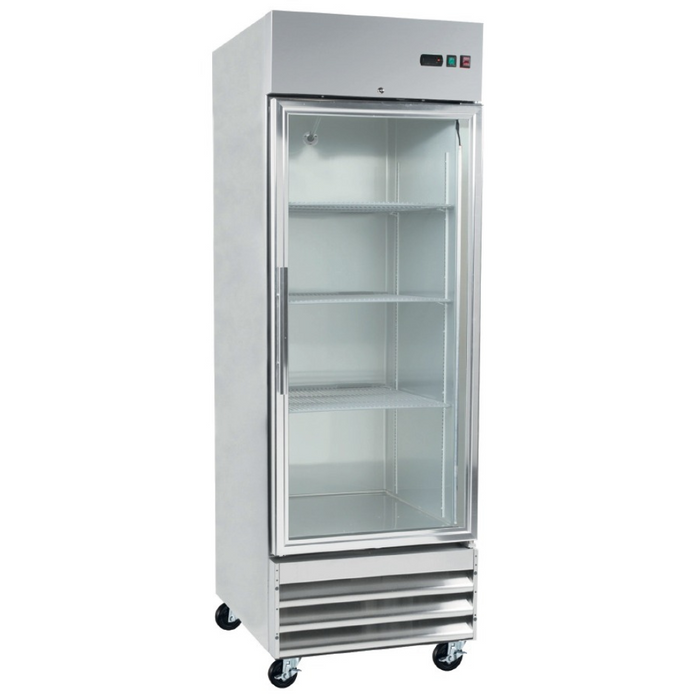 Congelador Vertical 1 Puerta Cristal Acero Inox 409.7L Torrey CVCA-23UI