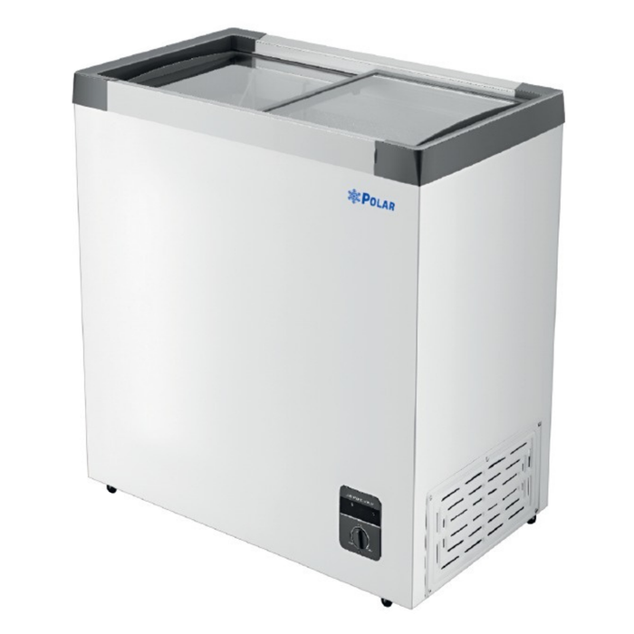 Congelador Horizontal Tapa Cristal Recto 157L Polar CH-200PR