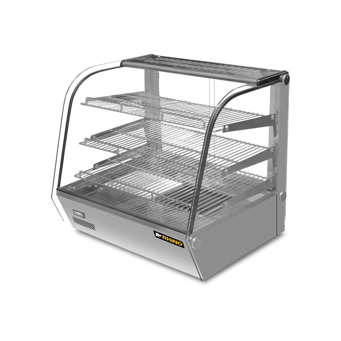 Vitrina Caliente Sobre Mostrador 160L Rhino VICAMO-160L